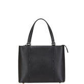 バーバリー ノバチェック ロゴ ハンドバッグ ブラック レザー レディース BURBERRY 【中古】